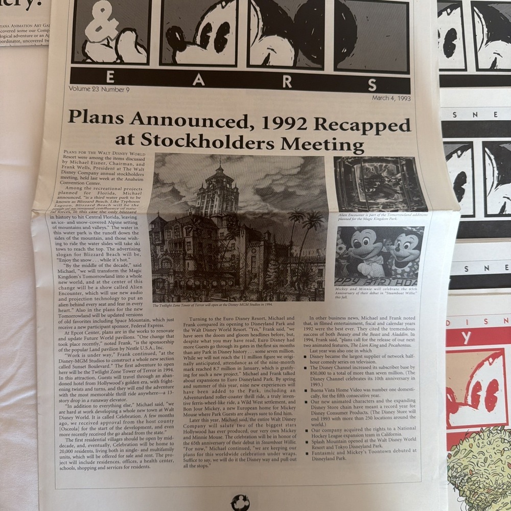 Walt Disney World Eyes & Ears cast member exclusive LOT OF 18. All 1993 - Picture 14 of 16